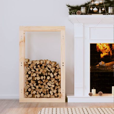 Range Bûches Pour La Maison 60 X 100 .Naturel. Idéal rangement bois de chauffage (1/5)