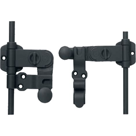 MACO RUSTICO Drehstange abgeflacht D-9 mm, L=1400 mm, schwarz (94126)