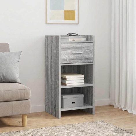 Aparador Sonoma gris 40 x 36 x 80 cm Madera de ingeniería (1/4)