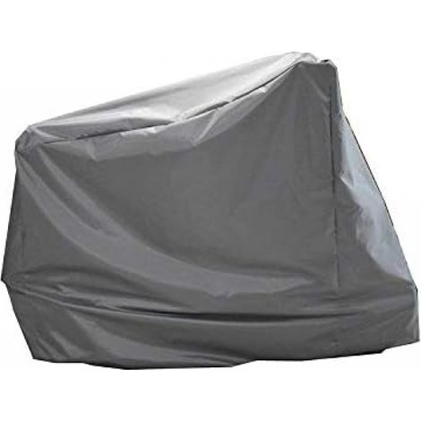 Housse de protection pour vélo d'appartement (gris) 124 x 58 x 117/147 cm, housse de protection pour vélo d'intérieur vertical et tissu Oxford imperméable, idéale pour une utilisation en intérieur (1/4)