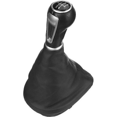 Pommeau de levier de vitesse en cuir à 5 rapports pour Seat Leon II/Toledo III Altea XL5 vitesses (1/5)