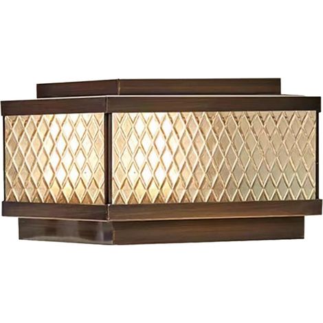 Solar-Außenlampe, Solar-Gartenleuchte, Solar-Außenleuchte, Außenbeleuchtung für Gartendekoration, Eingangsbereich/Terrasse (25 x 25 x 20 cm)