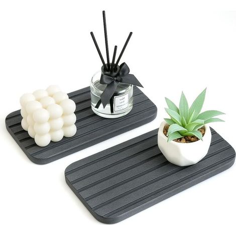 Plateau en terre de diatomées pour évier de cuisine et de salle de bain, plateau de comptoir en terre de diatomées, pierre absorbante, distributeur de savon à séchage rapide, porte-savon (1/4)