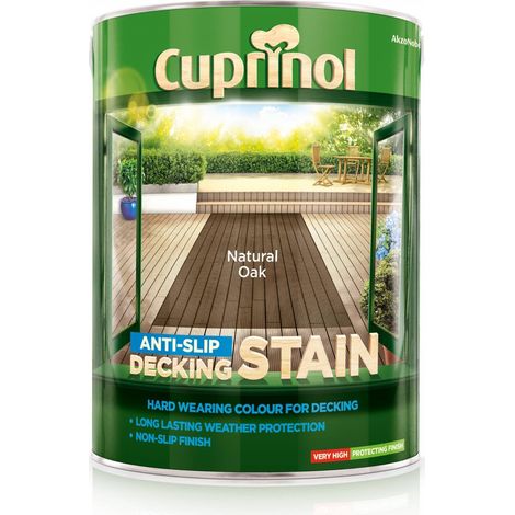 Cuprinol Anti Slip Decking Stain - Natural Oak - 5 Litre