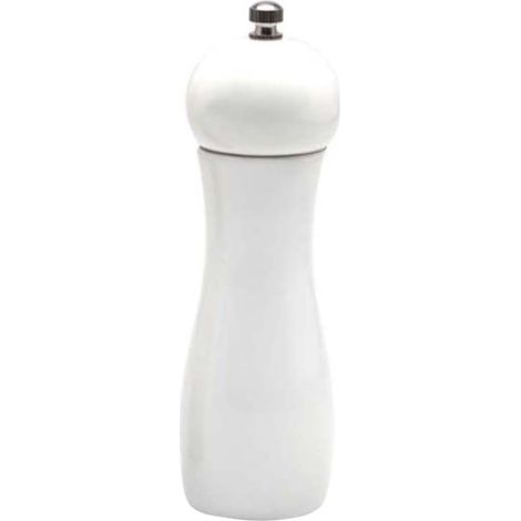 Moulin à Poivre Manuel en Céramique de 15 Cm Corps Bois Blanc, (1/5)