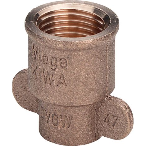 Viega Raccordo di transizione, d 15mm, Rp 1/2 Bronzo rosso Modello 94270GF, 103880