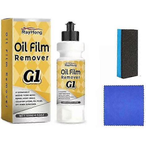 Nettoyant pour vitres de voiture G1, composé pour vitres de voiture G1 pour éliminer le film d'huile automobile (1/5)