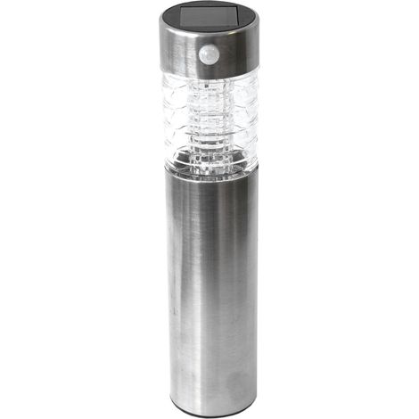 GRUNDIG Solar-LED Gartenleuchte Edelstahl, mit Bewegungsmelder (1/5)