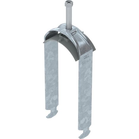 OBO Bettermann Abrazadera de estribo 2056 2 veces 58-64mm acero cincado por inmersión en caliente, 1186263