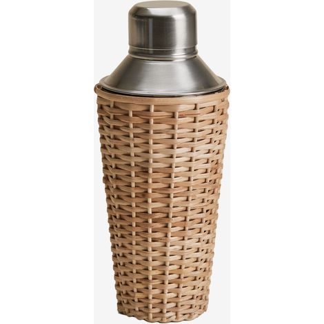 SKLUM Dakomi Cocktailshaker 85 cl aus Edelstahl und Bambus Natürlich