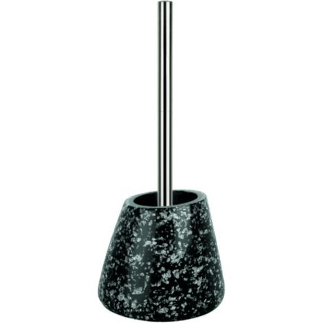 Brosse wc avec support Céramique ETNA Noir & Gris Spirella (1/2)