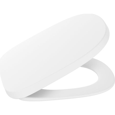 Tapa y asiento de SUPRALIT® para inodoro con caída amortiguada BEYOND - ROCA Color: Blanco mate (1/2)