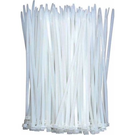 Serre-câbles  300 x 4 mm - Lot de 100 - Nylon - 18 kg - Auto-bloquants (1/4)