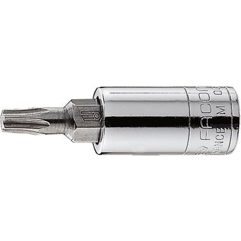 Facom RX Verbindungsstücke mit 1/4'' Schraubeinsatz für Torx-Schrauben, 6,60 mm - RX.40