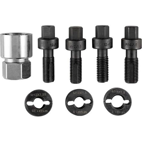 Set attrezzi JBM wheel screw thread repair set acciaio temprato 26x16 cm