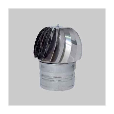 Fumaiolo zincato eolico tondo ø 80 mm