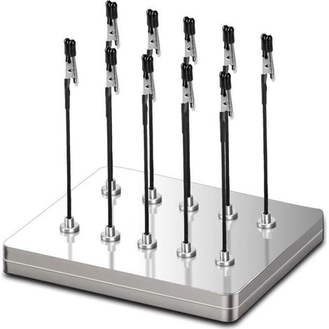 Troisième main professionnelle avec base magnétique. 10 Pince crocodile flexible, - idéale pour les aides à la soudure (1/4)