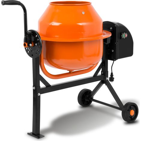 Mezcladora mortero 65L hormigonera eléctrica con ruedas motor 220W 230V EBERTH (1/5)