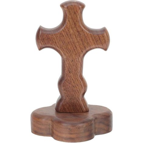 Crosses Wooden Standing Crosses Wooden Crosses Outdoor Table Decor-- (1/5)