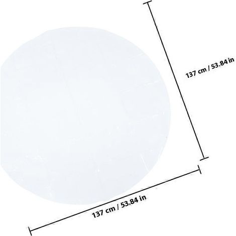 Nappe ronde transparente imperméable pour restaurant