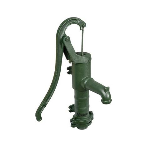 Ribiland – Pompe manuelle en fonte murale – Hauteur d'aspiration max 6m – Débit 20 L/min – Fixation murale pour citerne et étang
