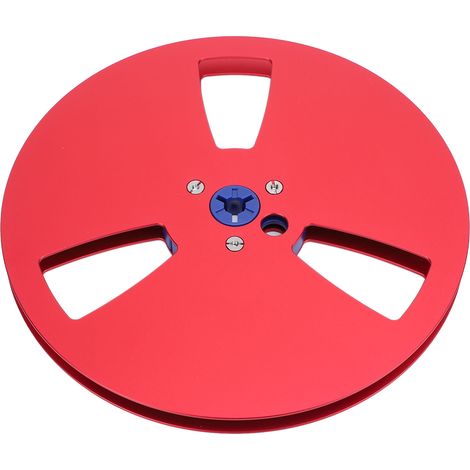 Bobine de bande magnétique vide 1/4" (7 pouces) pour TEAC, ReVox et Studer (1 pièce, rouge) (1/5)