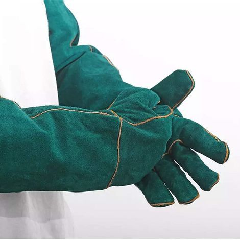 Gants anti-morsure pour la manipulation d'animaux, gants de travail de sécurité en cuir pour le travail (1/4)