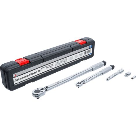 BGS Do it yourself Drehmomentschlüssel-Satz Abtrieb Außenvierkant 6,3 mm (1/4") 5 - 25 Nm, 12,5 mm (1/2") 28 - 210 Nm 5-tlg. (1/5)