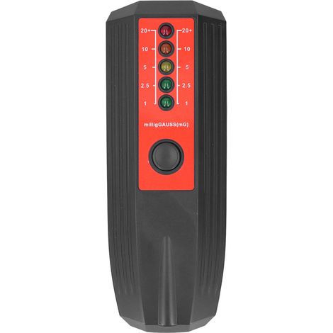 Détecteur de champ magnétique EMF avec 5 LED - Testeur de radiation électromagnétique noir (1/5)