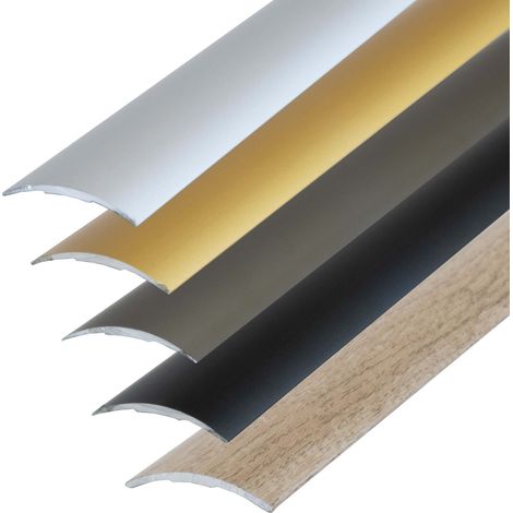Profilé de compensation, autocollant - 186cm x 40mm Argenté