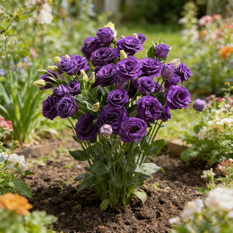 1000 Graines de Lisianthus Violet – Eustoma Grandiflorum Ornemental pour Jardin, Balcon et Terrasse (1/4)