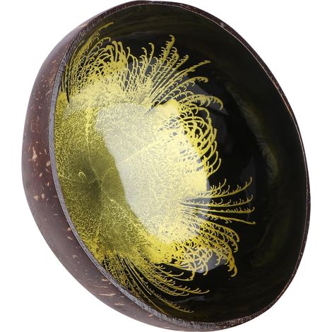 Bol en coquille de noix de coco, pour un usage domestique et un rangement pratique, adapté aux espaces intérieurs et aux routines quotidiennes.-AquaForge (1/5)