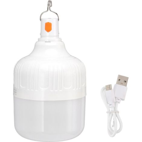 Ampoule LED rechargeable 150 W pour éclairage de secours en cas de panne de courant, idéale pour les marchés nocturnes et le camping.