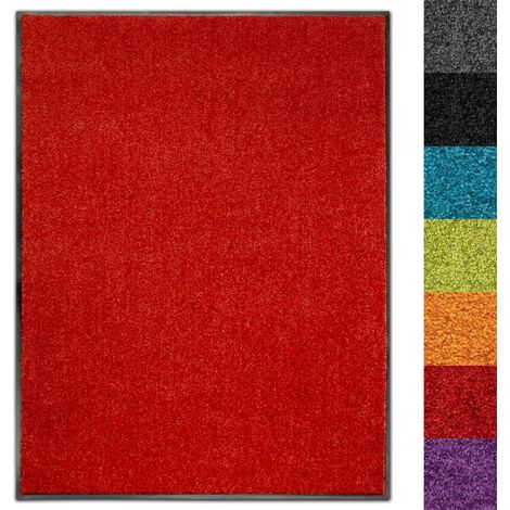 Tapis extérieur, Tapis antidérapant très absorbant Use&Wash Rouge 40 x 60 cm (1/5)