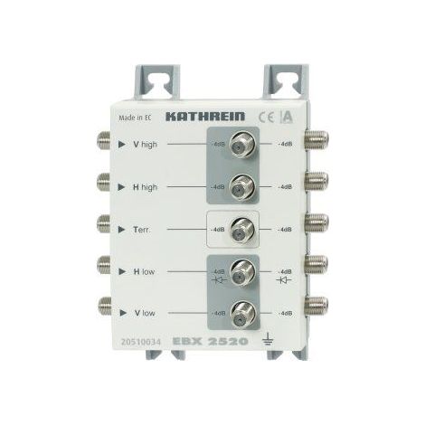 Kathrein EBX 2520 Divisor de antena Gris 2 Salidas