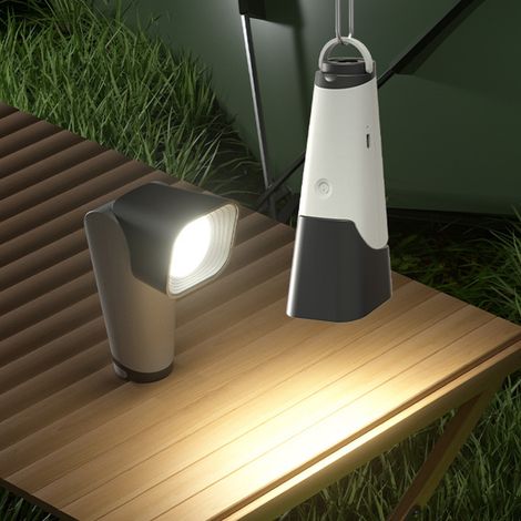 Lampe de lecture LED en ABS, USB, pliable à 90°, 4000K, 3 niveaux d'intensité, protection des yeux, lampe de bureau/de chevet pour chambre, bureau, dortoir, gris (1/5)
