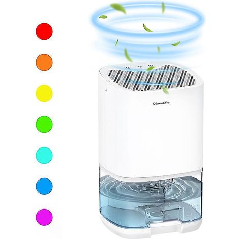 Déshumidificateur domestique, mini déshumidificateur portable ultra-silencieux, prévient efficacement l'humidité et la formation de moisissures. (1/5)