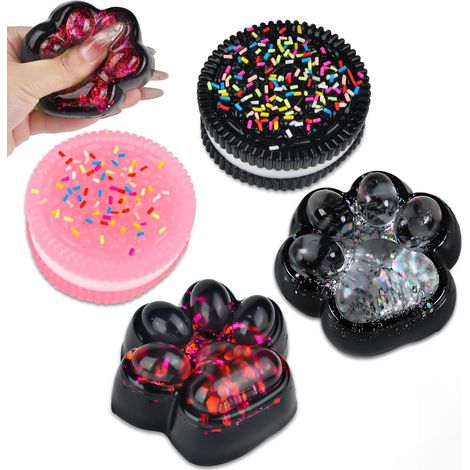 Taba Squishy Fidget Toys, Squishy Cat Paw, Cat Paw Squishies Squeeze Toy, Realistic Fidget Toys for Stress Relief, Adult Anti-Stress Toy, The Gift for Anxiety (1/5)