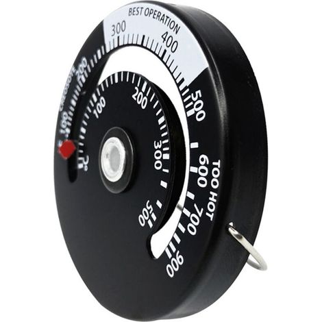 Termometro magnetico per legna, ventilatore per camino con sonda domestica ad alta sensibilità, interruttore di temperatura per forno barbecue (1/4)