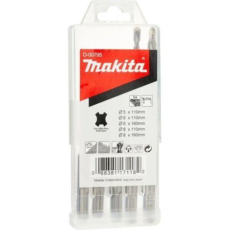 MAKITA D-00795 SDS+ drill bit set 5mm 6mm 8mm