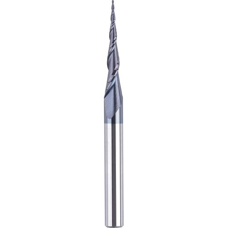 Fresa cónica de 3,175 mm (1/8 de pulgada), de carburo de tungsteno, adecuada para tallado y carpintería. (1/4)