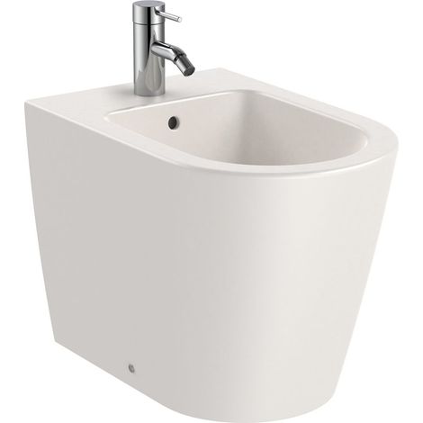 Bidet mural en porcelaine ROUND INSPIRA - ROCA Couleur : Beige (1/4)