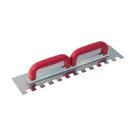 SOFOP TALIAPLAST - Platoir à colle inox 49x11,5 dents 20x20mm 2 poignées (1/3)