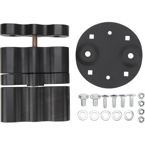 Pack d'extension de montage pour bidon de gaz en aluminium anodisé noir, double verrouillage pour réservoir de 1,75 gallons (1/5)