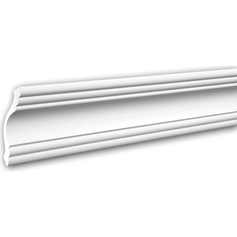 Cornice Moulding 150102F Profhome Flexible Moulding Coving Cornice Crown Moulding Neo-Classicism style white 2 m