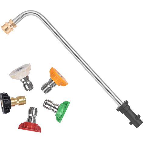 Hochdruck-Wasserpistolen-Übertragungsanschluss, Autowaschanlage, fünf Farben, Düse, Schaumtopf, Zubehör, Schnellanschluss