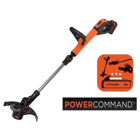 BLACK+DECKER - Tagliabordi a batteria 18V, raggio 28 cm, 1x batteria 2,0 Ah Li-ion, caricabatterie STC1820EPC-QW (1/10)