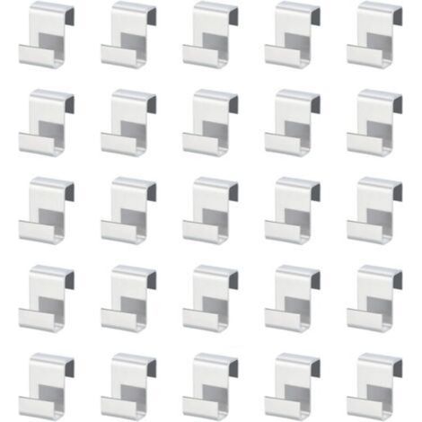 100pièces Clips Serre-Z Accessoires de Serre en Acier Inoxydable Clips de Serre Résistant aux Intempéries Pour la Fixation de Panneaux de Serre en Aluminium