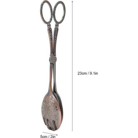 Pince de cuisine multifonction en alliage de zinc, anti-dérapante pour pâtisserie et grill (cuivre) (1/5)