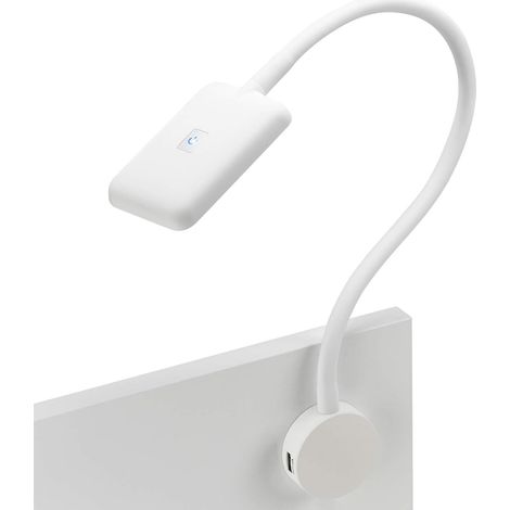 1 Lampe de lecture LED, Bras flexible, Capteur tactile, 2 Ports USB, 12V, Pour caravane, lit, bureau (1/5)
